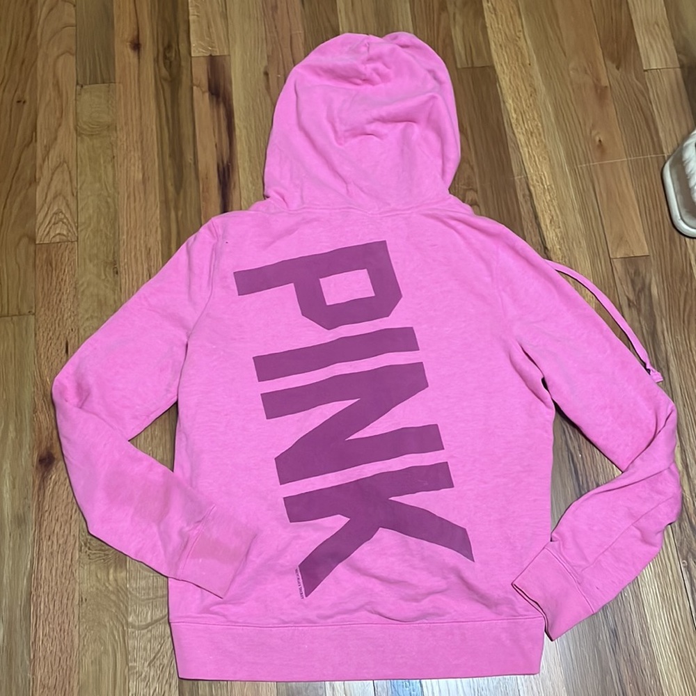 Victoria’s Secret pink zip up hoodie - Picture 2 of 2
